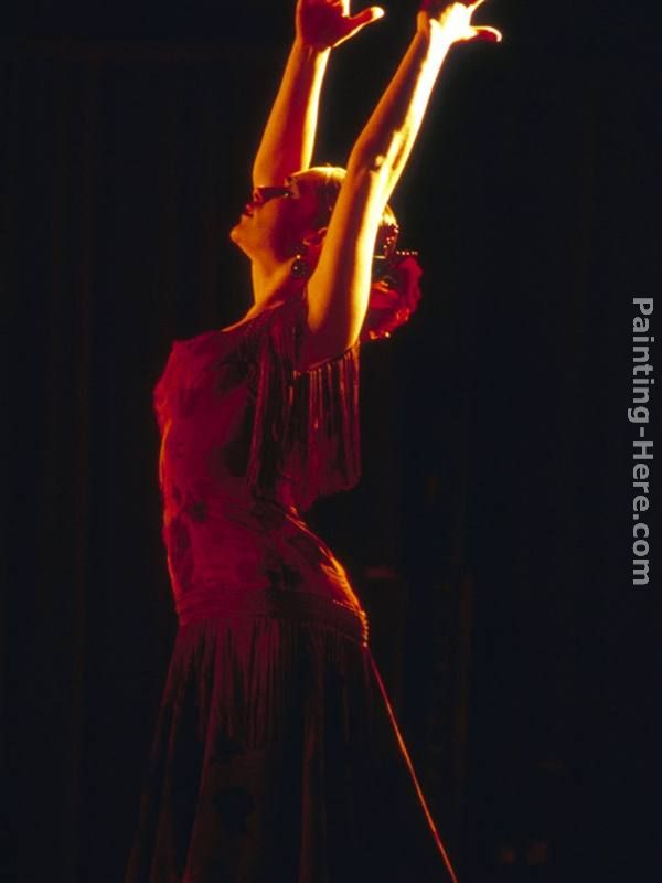 Female Flamenco Dancer, Cordoba, Spain painting - Flamenco Dancer Female Flamenco Dancer, Cordoba, Spain art painting